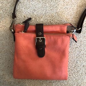 Coral crossbody bag